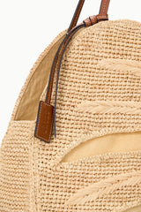 LARGE PALM RAFFIA BAG | NATURAL