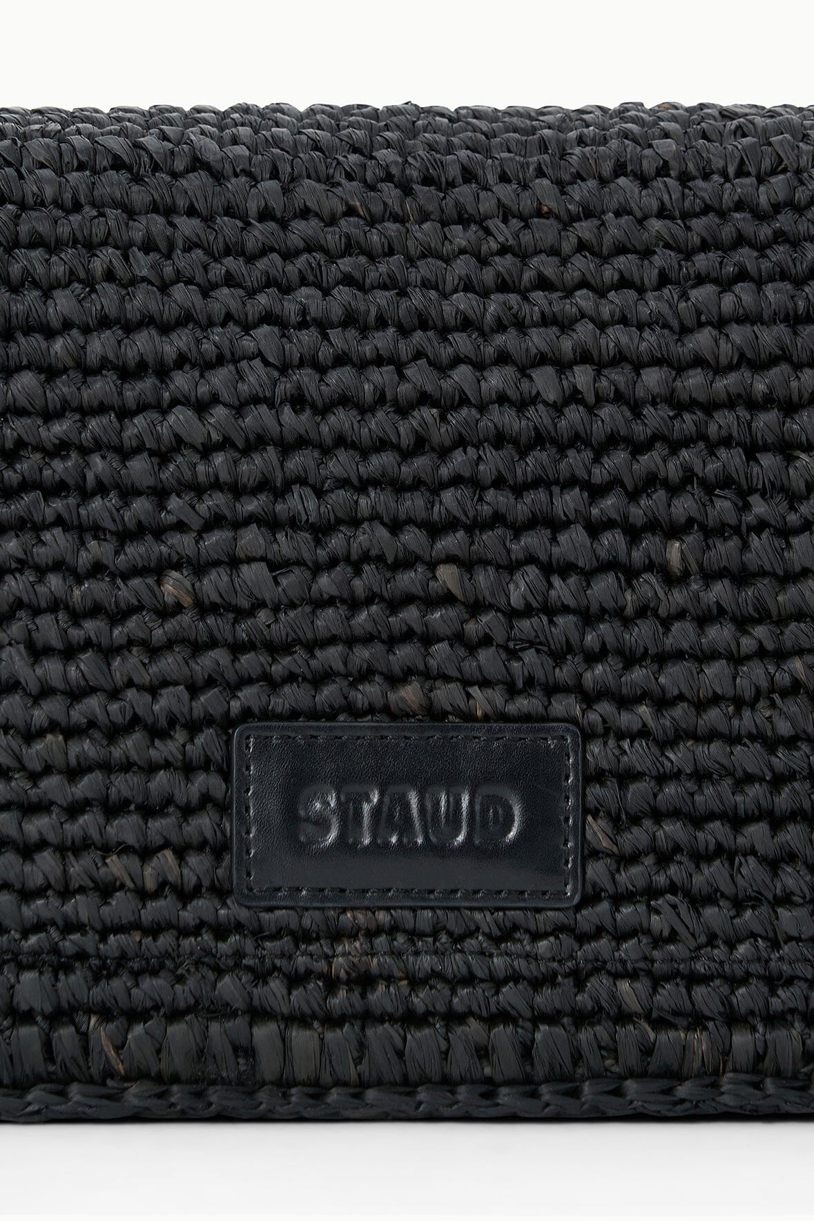 HARLOW RAFFIA BAG | BLACK RAFFIA