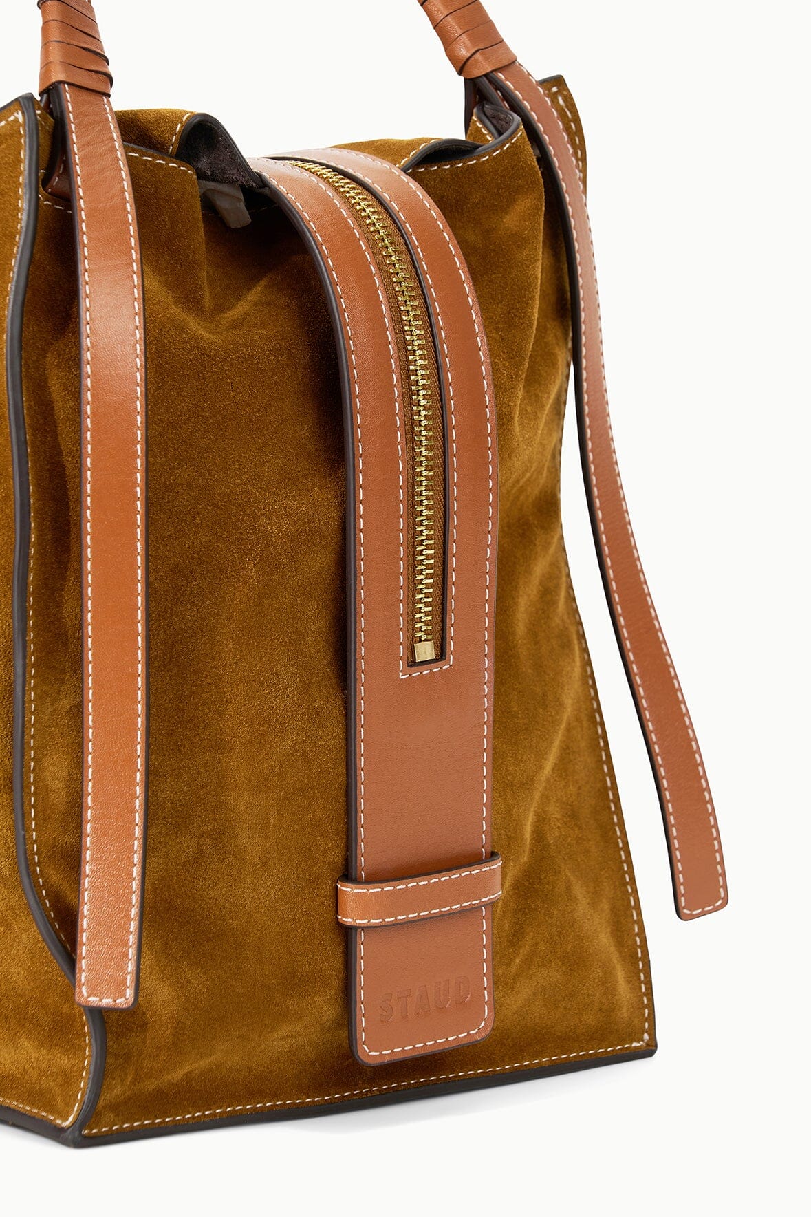 LARGE HAROLD BAG | TAN SUEDE