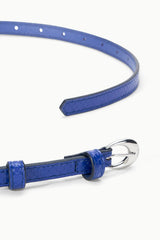 SLIM MOON BUCKLE BELT - 13MM | COBALT