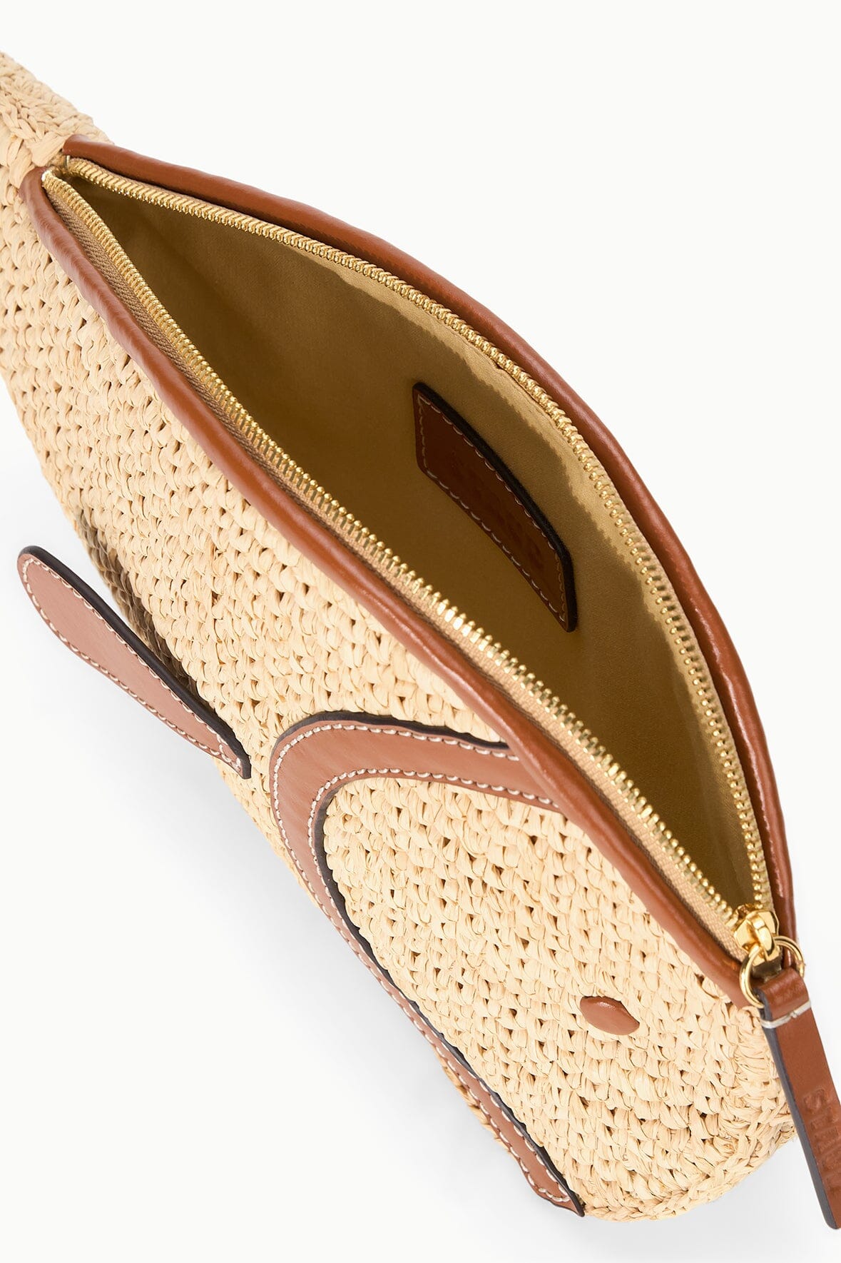 PESCE RAFFIA CLUTCH | NATURAL TAN