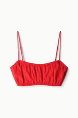 FIORE LINEN TOP | TOMATO