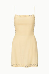 ANGELIQUE LINEN DRESS | BUTTER STUDS