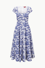 SHORT SLEEVE WELLS DRESS | BLUE TOILE