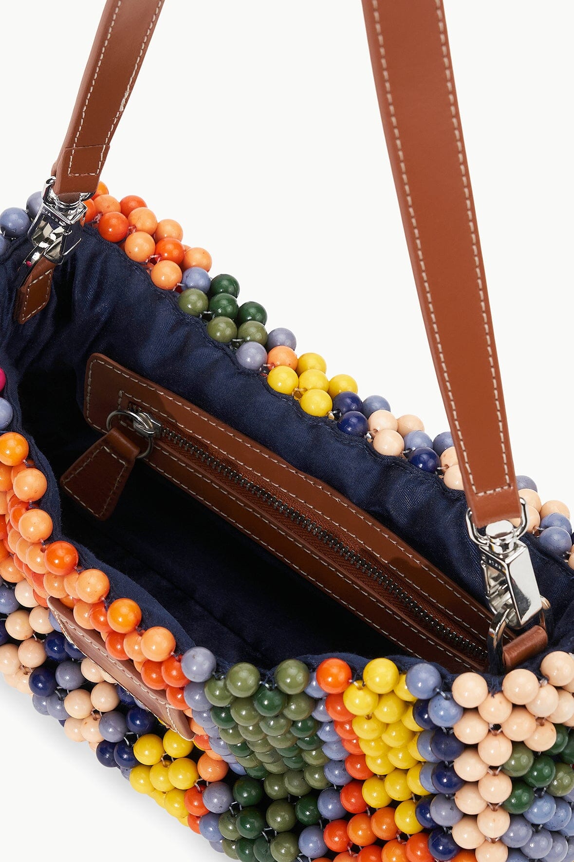 TIMMY SHOULDER BAG | MULTI BAYADERE STRIPE