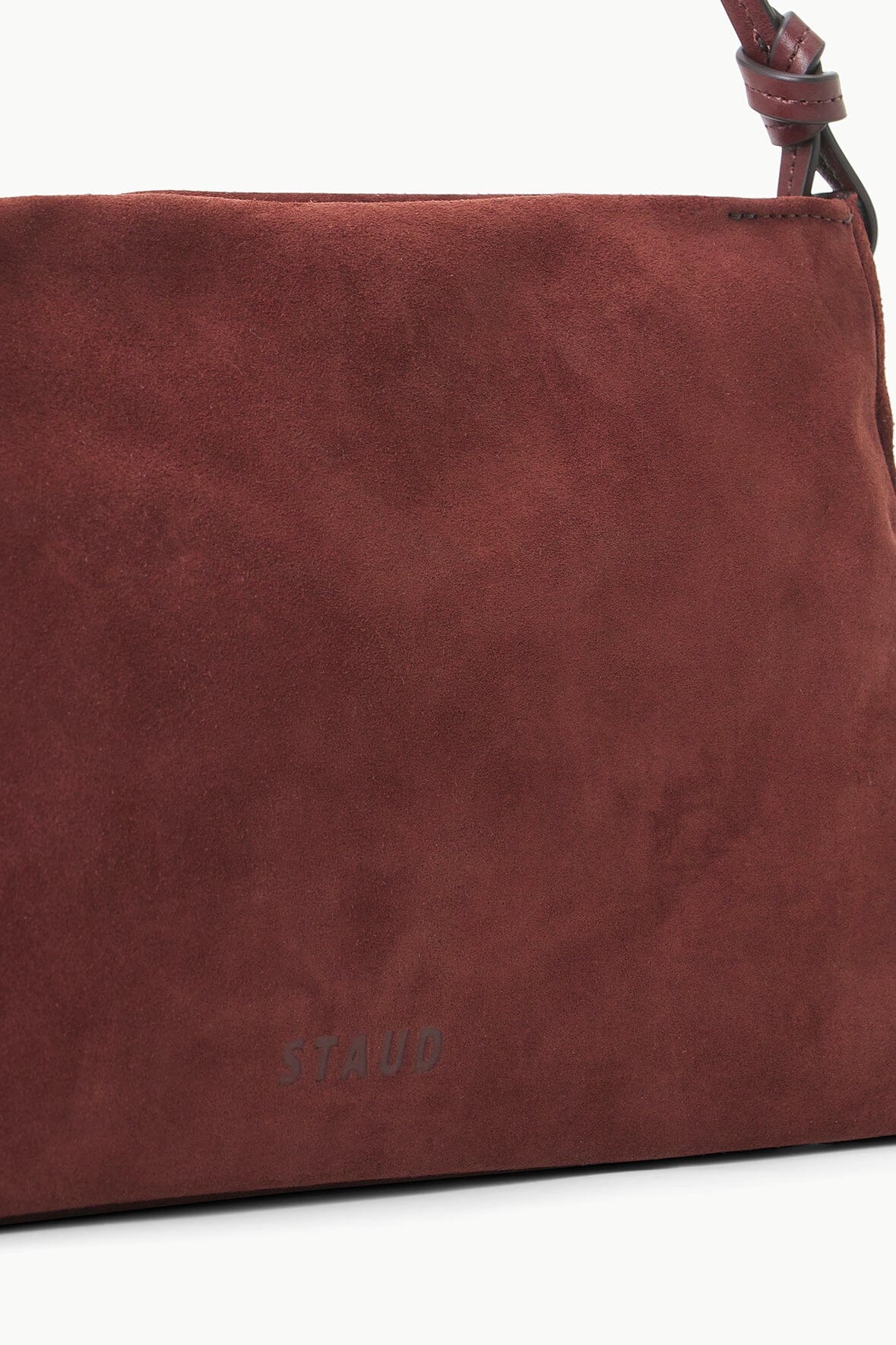 WALLY SHOULDER BAG | MAHOGANY SUEDE