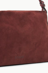 WALLY SHOULDER BAG | MAHOGANY SUEDE
